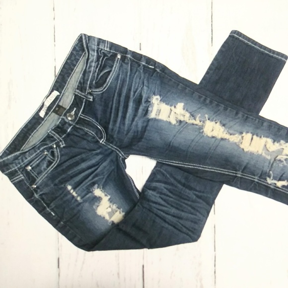 ZCO Denim - ZCO Distressed Skinny Jeans Junior Size 11